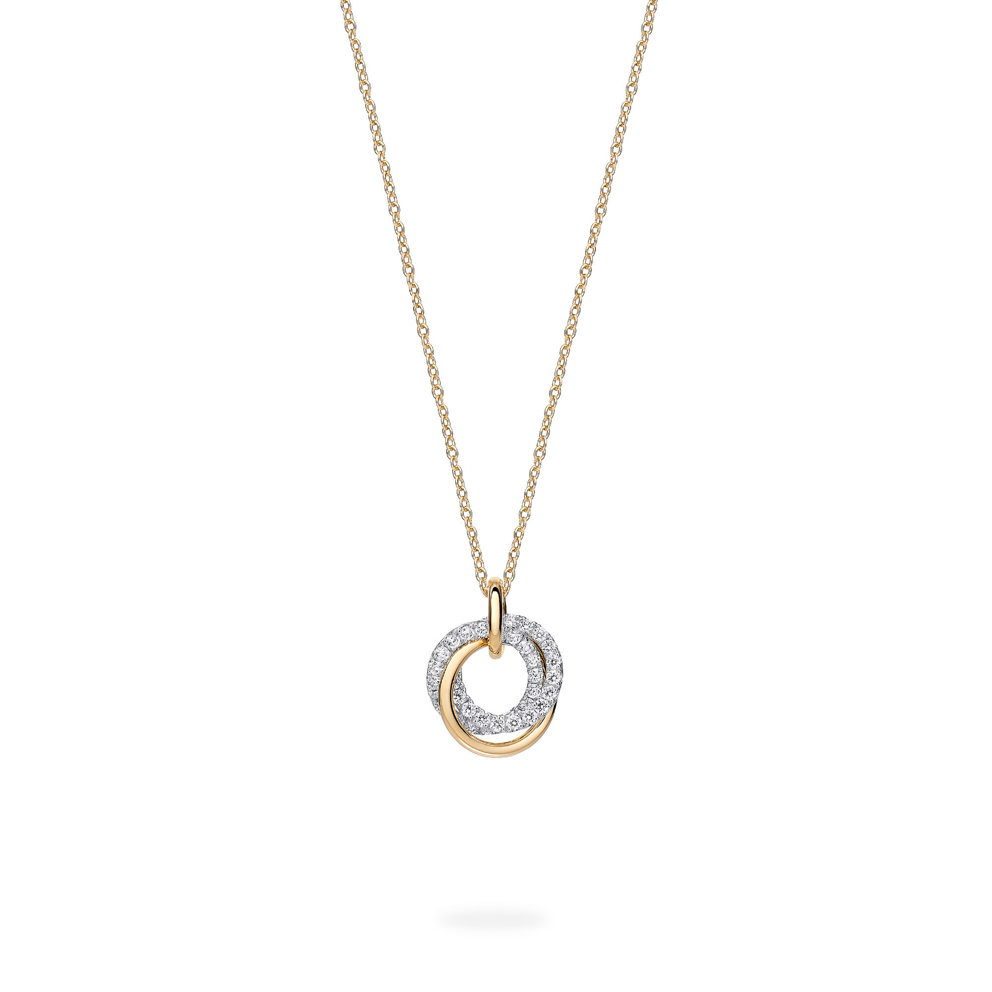 Birks Rosee du Matin Yellow Gold Circle Pendant Small Maison Birks